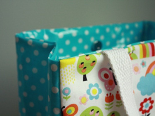 oil cloth lunch bag tutorial