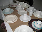 Here are some of our whites and patternless plates.