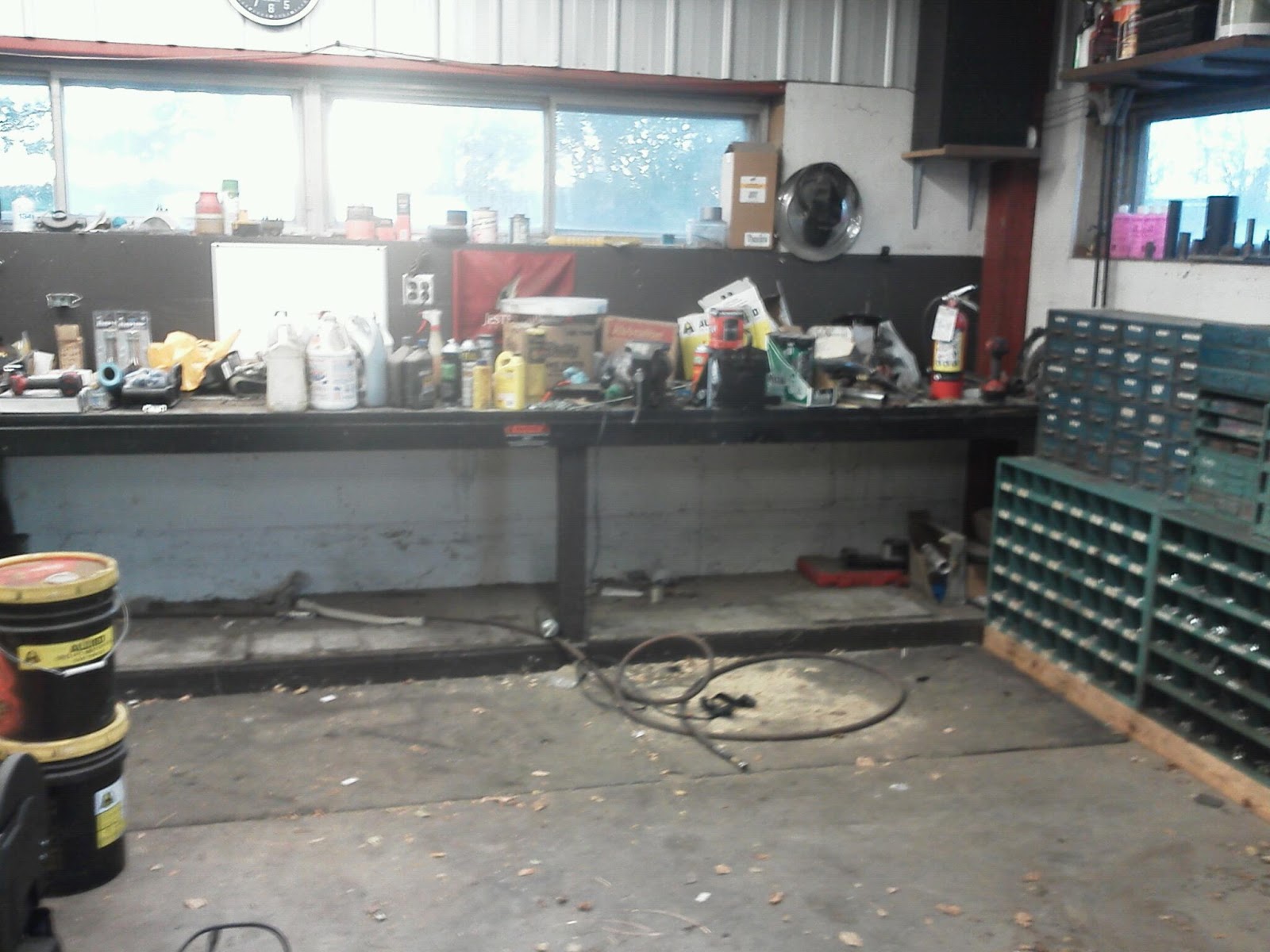 Jester Park Golf Course Maintenance Improved work bench in the shop