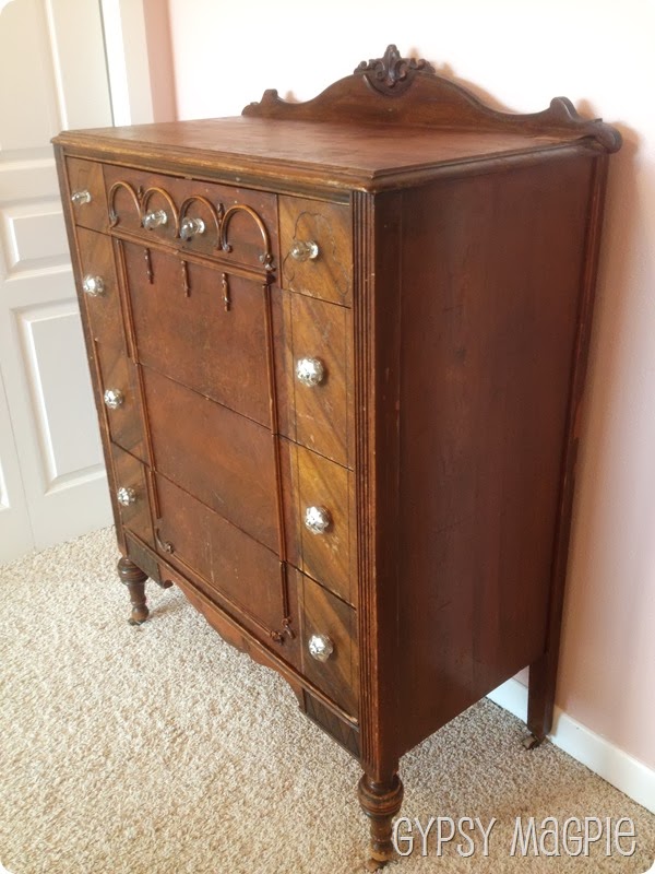 Heirloom Dresser with Happy Knobs Gypsy Magpie