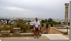 Pause auf dem Rundgang in Karthago