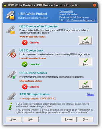 USB Write Protect