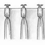 closed goblet pleat