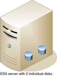 ESX with individual disks