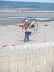 11.2011 Mayflower Beach dennis man ready to take off2