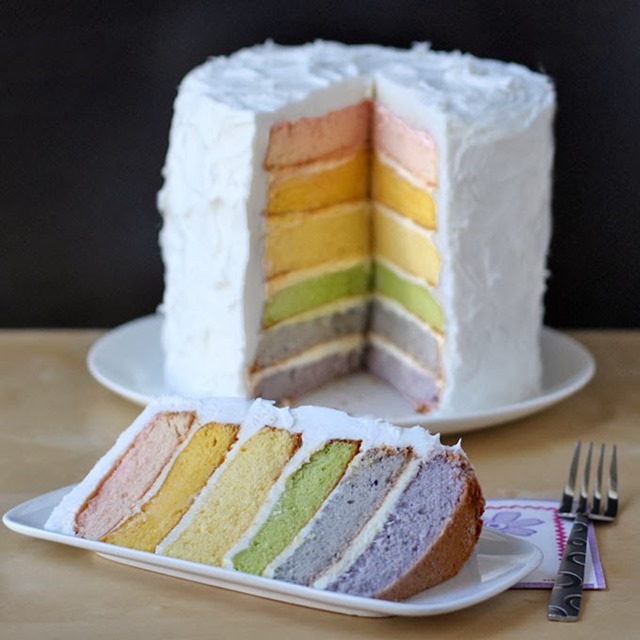 Natural Colored Rainbow Cake Square Image final