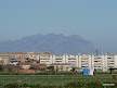 El Prat and Montserrat from near the district of Les Palmeres