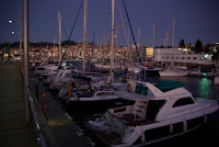 Vigo Hafen am Abend