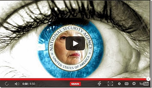 WCJ Screen Capture Hillary in Eyeball WCJ Screen Capture Hillary in Eyeball