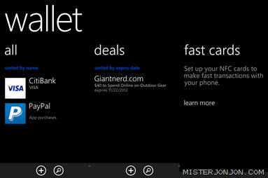 Windows Phone 8 Wallet Panorama 2 Windows Phone 8 Wallet Panorama 2