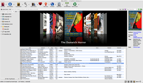 Calibre.png Calibre Desktop Interface