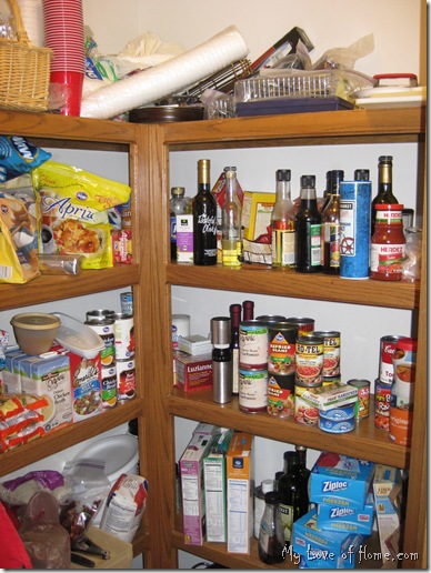 dis-organized pantry