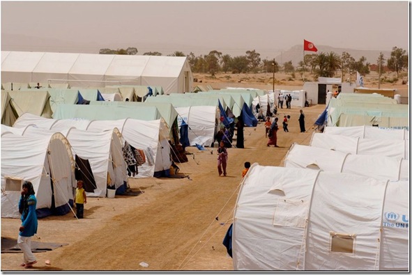 A Tataouine, 30.000 Libyens ont trouvé refuge de l'autre côté de la frontière, en Tunisie (Reuters)