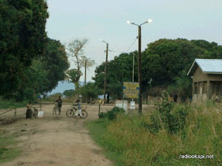 Une vue du poste frontalier de Pweto, vers la Zambie. Radio Okapi