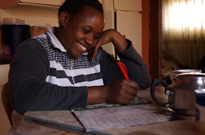 My host sister Irene, back from Pretoria.