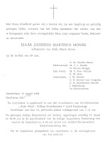 Monde, Izaak Jozephus Martinus Rouwadvertentie 11-03-1969.jpg