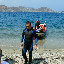On to the PADI! Coming off the dive boat for a pit stop between dives.