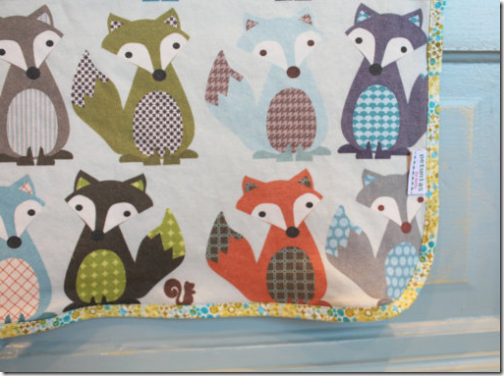 fox baby blanket crib