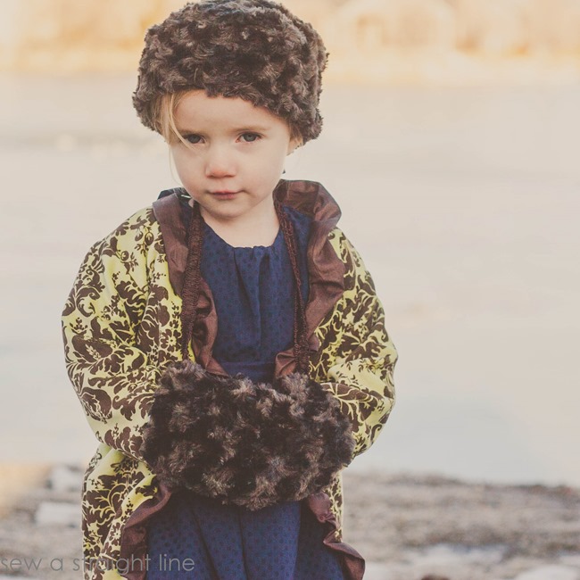 Ruffled Cardigan hat handwarmer muff sew a straight line-5 Ruffled Cardigan hat handwarmer muff sew a straight line-5