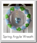 spring argyle wreath