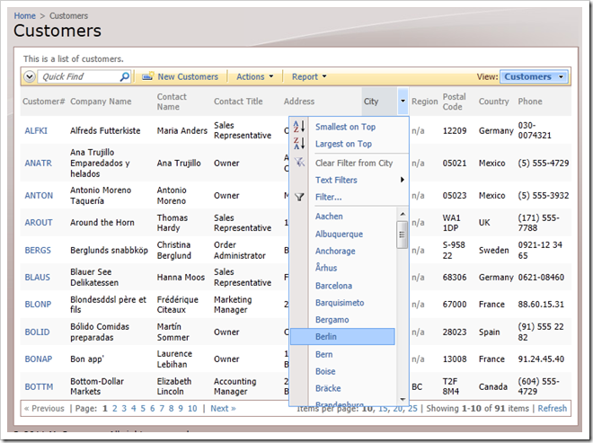 List of customers without restrictions List of customers without restrictions