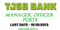 TJSB Bank Recruitment 2013