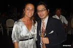 Soledad Parodi y el actor de Lost, Hiroyuki Sanada. Gentileza: Soledad Parodi.