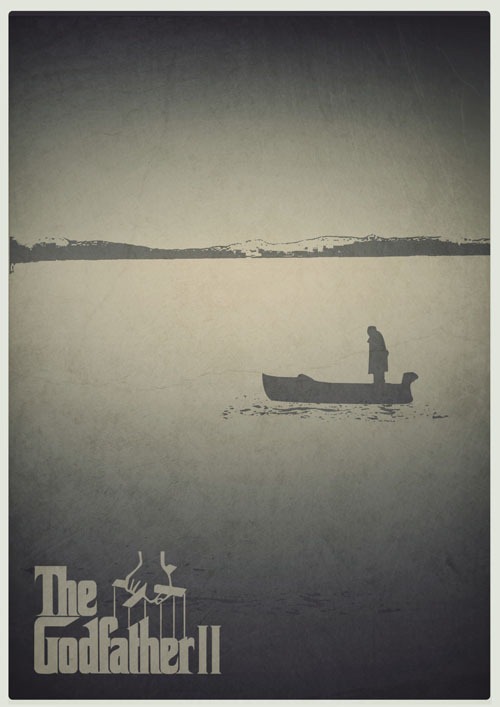 The Godfather II minimal movie poster