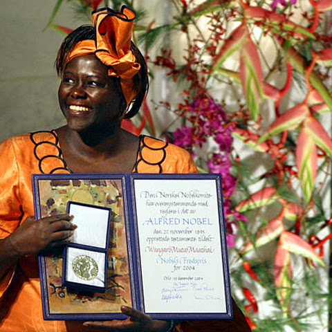 When she was awarded the Nobel Peace Prize in 2004, she became the first African woman in history to receive it. Previous African winners include Nelson Mandela and Desmond Tutu