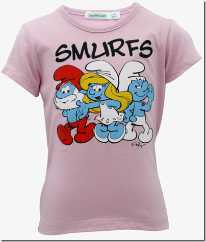 Smurf Print Tee 05 - SGD 16