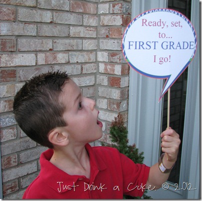 first day of first grade sign first day of first grade sign