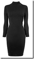 Phase Eight Black Roll Neck Knit Dress