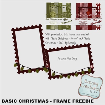 Romajo - Basic Christmas - Frame Freebie Preview