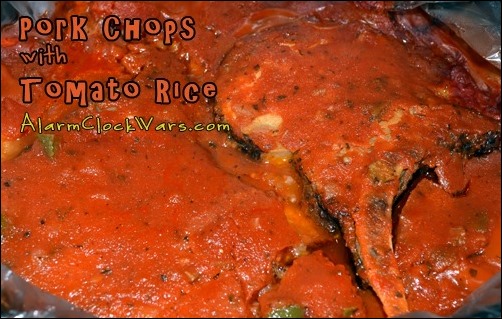 pork chops with tomato rice