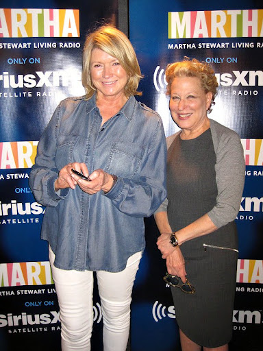 Martha tweeting about her interview with Bette.