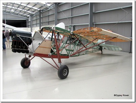 De Havilland DH80A swing wing Puss Moth. Built 1931 and last flew in 1959 when it went into storage until 1983.