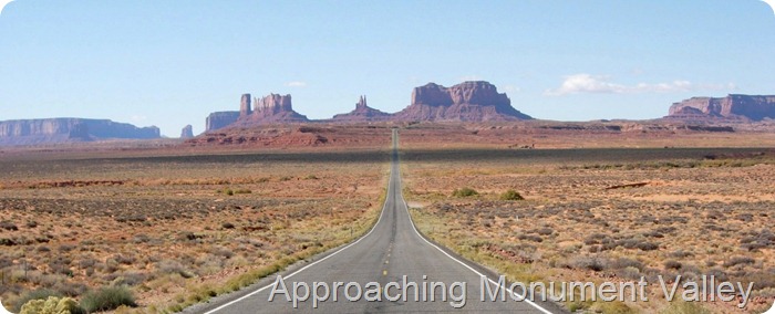 Approaching Monument Valley