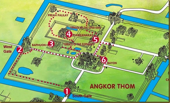 Angkor Thom mapa