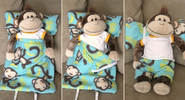 diy animal sleeping bag