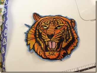 tiger applique