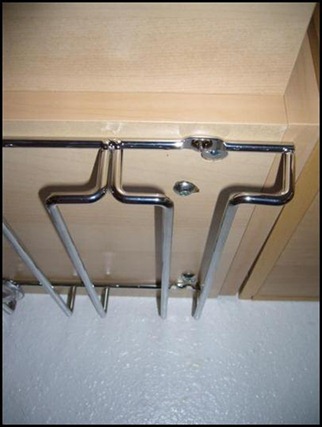 IKEA wine glass rack as cable management IKEA wine glass rack as cable management