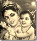 Lord Rama with Queen Kausalya