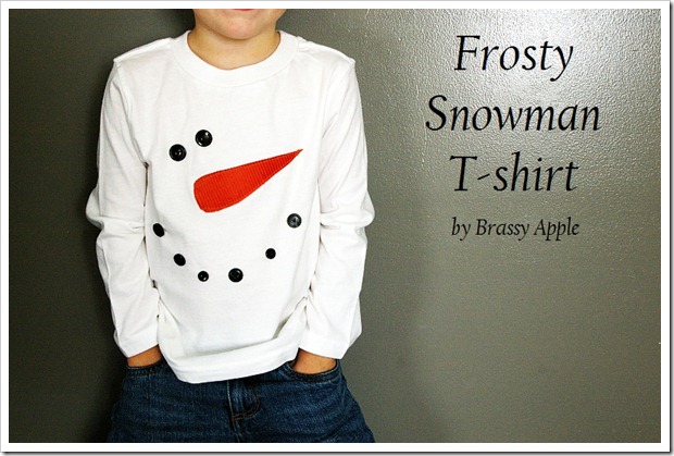 givré tutoriel chemise de bonhomme de neige