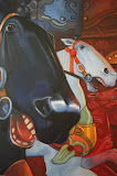 Draaimolen Sacre Coeur - 100 x 120 cm - olieverf op doek