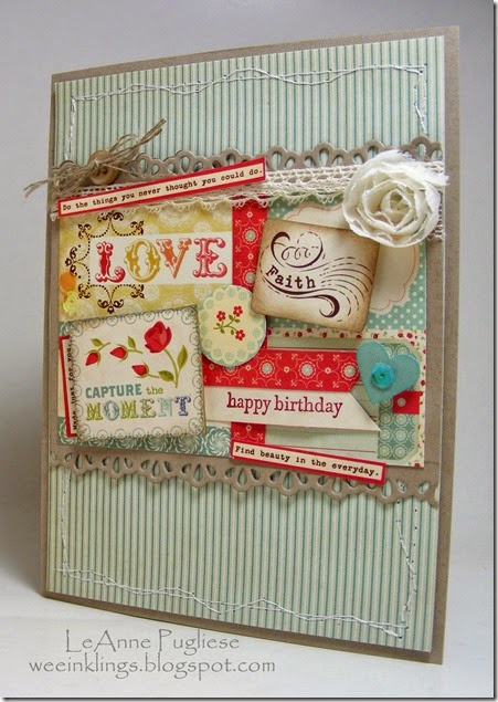 LeAnne Pugliese WeeInklings Collage Birthday Teeny Tiny Wishes Stampin Up