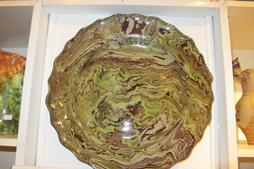 I am coveting these plates. There were numerous color combos.  One was more beautiful than the next.