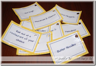 Birthday Board Dinner Cards {A Sprinkle of This . . . . A Dash of That} Birthday Board Dinner Cards {A Sprinkle of This . . . . A Dash of That}