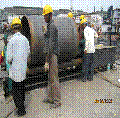 Liner rolling Marine piling