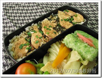 ジューシー焼き鳥丼弁当(2012/07/30)
