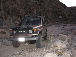 4-Wheeling up a side canyon at Carrizo Creek